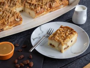 Salted Caramel Bread & Butter Pudding (Plated3)